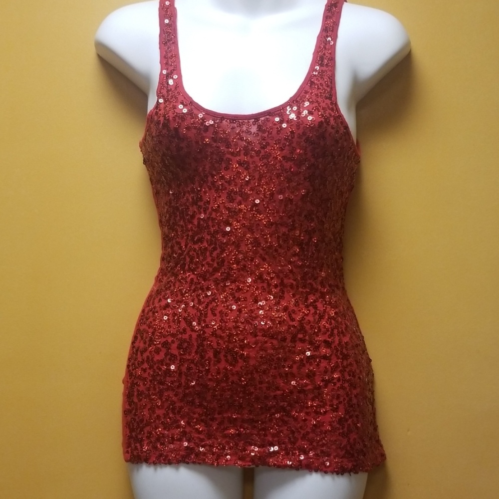 Sequin tank top - Picture 1 of 6